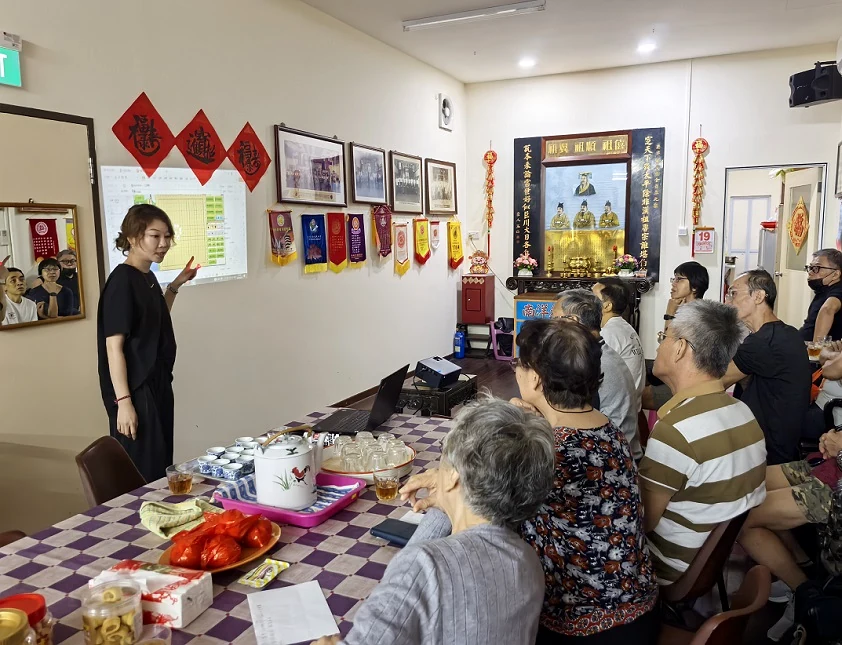 Adult cultural gathering at Hong Meng Academy in Hougang Singapore