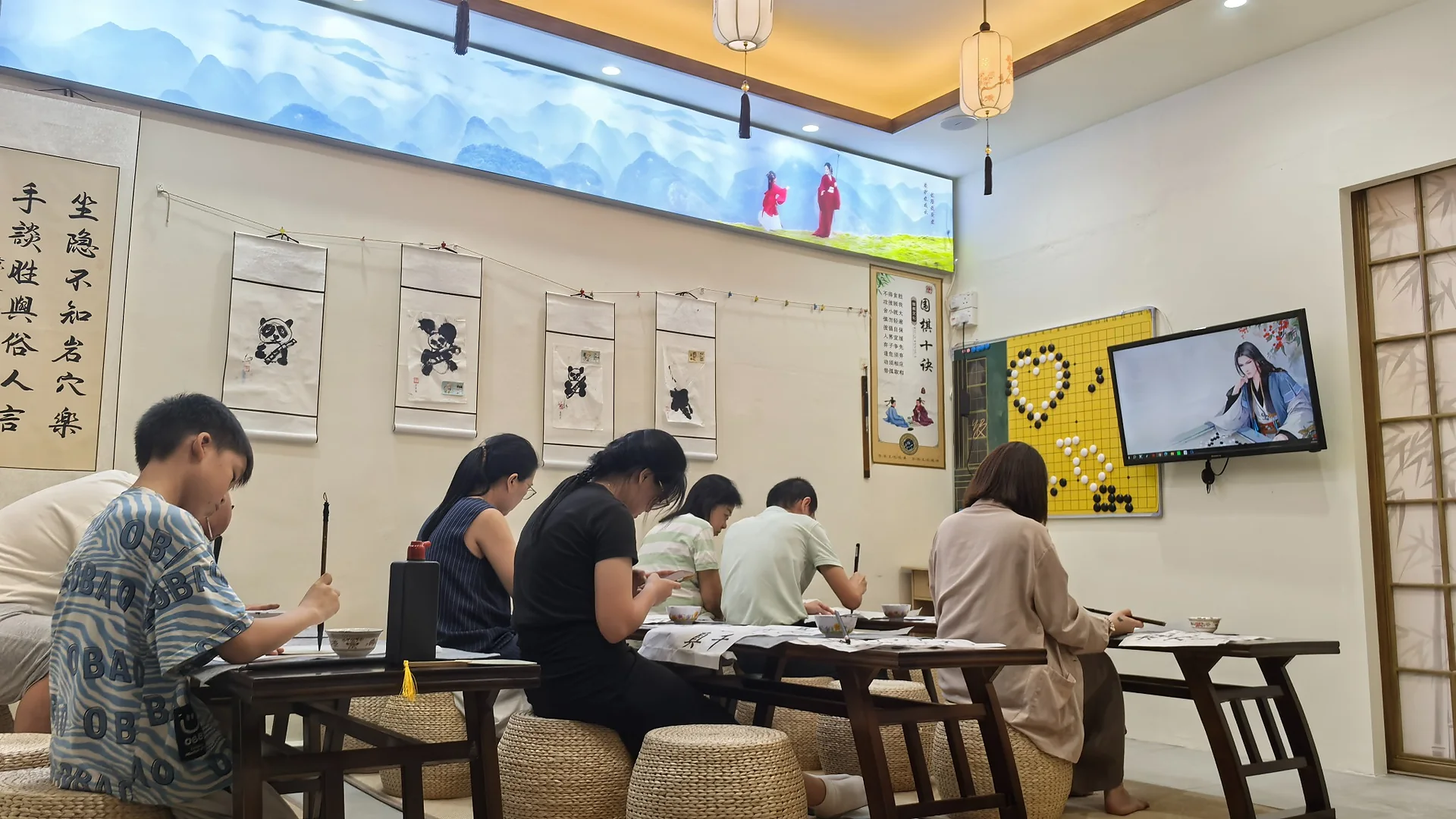 Chinese calligraphy classes at Hong Meng Academy in Hougang
