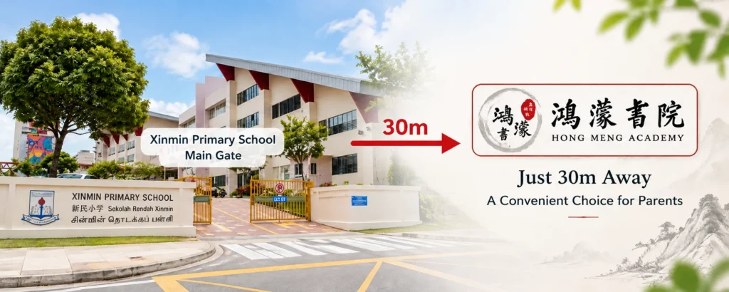 Hong Meng Academy 30m from Xinmin Primary School